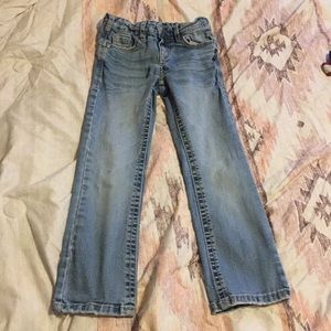 Girls silver jeans
